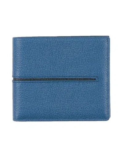 Tod's Man Wallet Blue Size - Leather