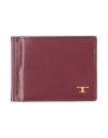 Tod's Man Wallet Burgundy Size - Leather In Red