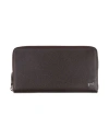 Tod's Man Wallet Dark Brown Size - Soft Leather In Brown