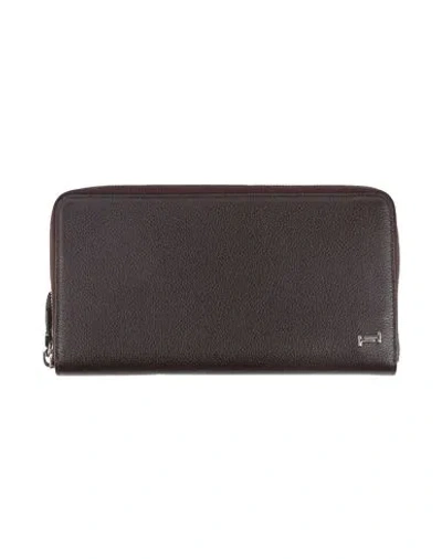 Tod's Man Wallet Dark Brown Size - Soft Leather