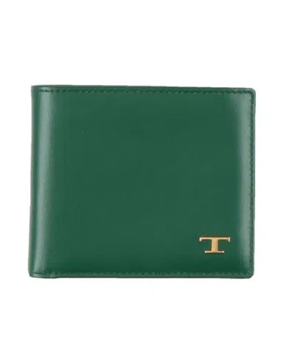 Tod's Man Wallet Green Size - Leather