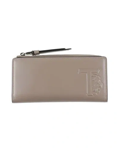 Tod's Man Wallet Grey Size - Leather