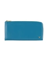 Tod's Man Wallet Light Blue Size - Leather In Blue