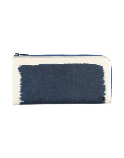 Tod's Man Wallet Navy Size - Leather In Blue