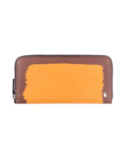 Tod's Man Wallet Orange Size - Leather