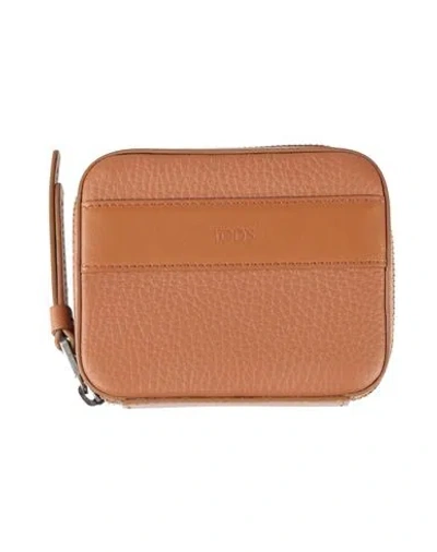 Tod's Man Wallet Tan Size - Leather In Brown