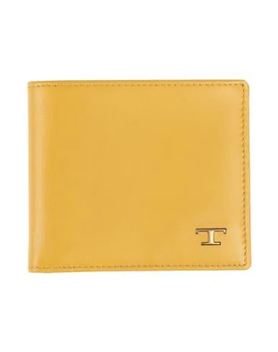 Tod's Man Wallet Yellow Size - Calfskin
