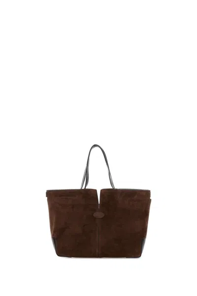 Tod's Medio-piccola Dbm Shopping Bag In Brown
