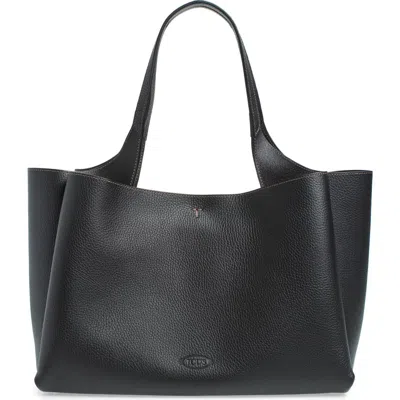 Tod's Medium Apa Leather Top-handle Bag In Nero