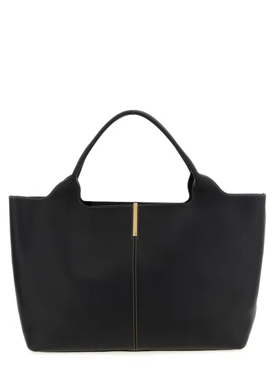 Tod's Medium 'ebr' Shopping Bag In Black