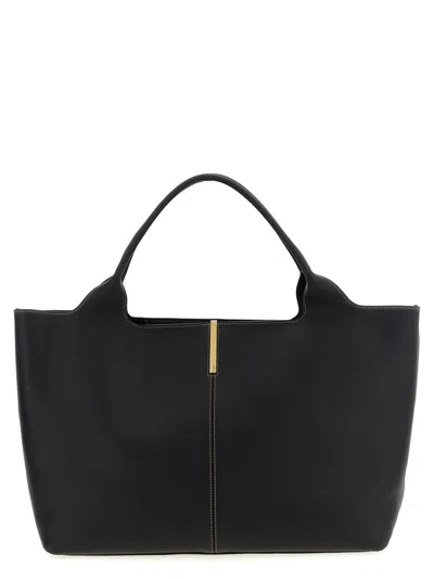 Tod's Medium 'ebr' Shopping Bag In Black