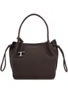 Tod's Medium Leather Bucket Bag In Brown