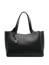 Tod's Medium Leather Shoulder Bag In Black