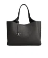 Tod's Medium Leather Shoulder Bag In Black