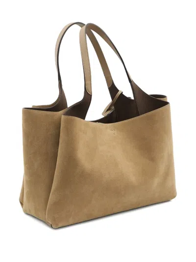 Tod's Medium Leather Tote Bag In Brown