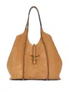 Tod's T Timeless Mini Leather Shopping Bag In Brown