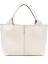 Tod's Medium-small Leather Shopping Bags In White