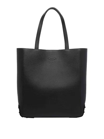Tod's Medium Tote Shopping Bag In Brown