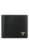 Tod's Leather Wallet With T Timeless Logo In Black