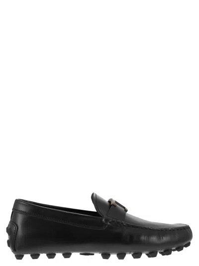 Tod's Men Bubble T Timeless Leather Grommet In Black