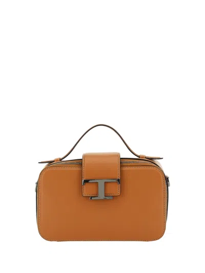 Tod's Men Camera Mini Shoulder Bag In Brown