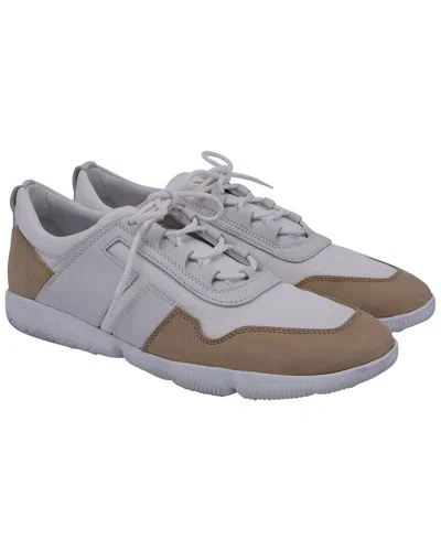 Tod's Two-tone Sneakers In White Canvas In Multi