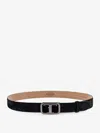Tod's Leather Belt With  T Monogram Rectangular Buckle
