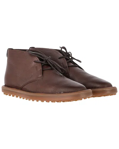 Pre-owned Tod's Men's Leather Lace-up Desert Boot (authentic Pre-loved) In Brown