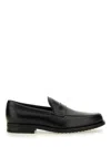 Tod's Men Leather Loafer In Black