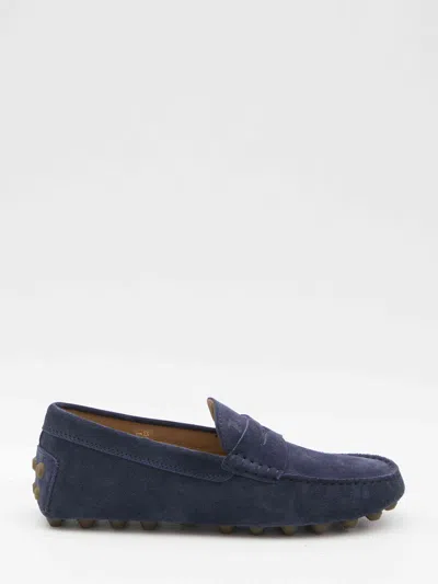 Tod's Men Macro 52k Gommino Loafers In Blue