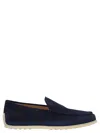 Tod's Round Toe Suede Slippera Loafers