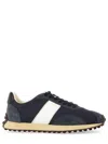 Tod's Low Top Sneakers In Midnight Blue/white In Blue