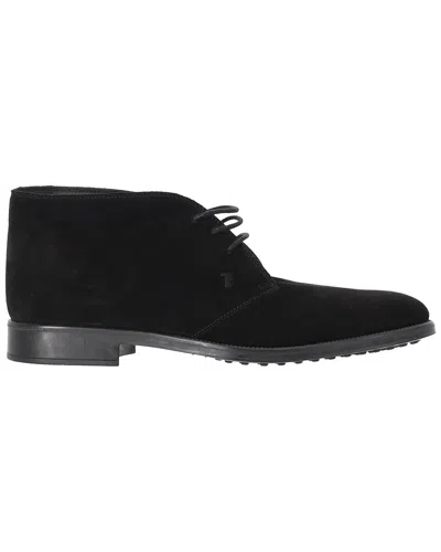 Pre-owned Tod's Men's Suede Desert Boot (authentic Pre-loved) In Black