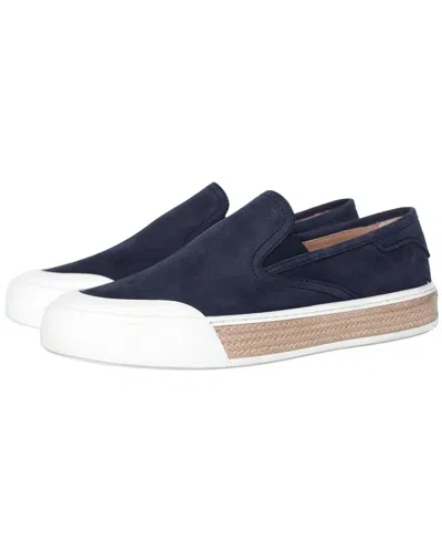 Pre-owned Tod's Men's Suede Espadrille Slip-on Sneaker (authentic Pre-loved) In Multi