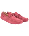 Tod's Men's Suede Gommino Loafer (authentic Pre-loved) In Pink