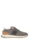 Tod's Panelled Suede Sneakers In Multicolour