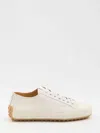 Tod's Suede Leather Sneakers In White