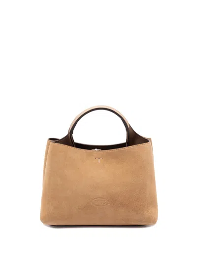 Tod's Micro Bag In Leather In Neutral