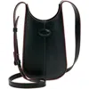 Tod's Di Micro Calfskin Shoulder Bag In Nero