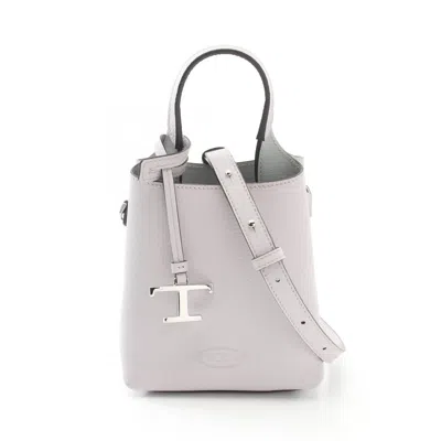 Tod's Micro Handbag Leather Handbag In Purple