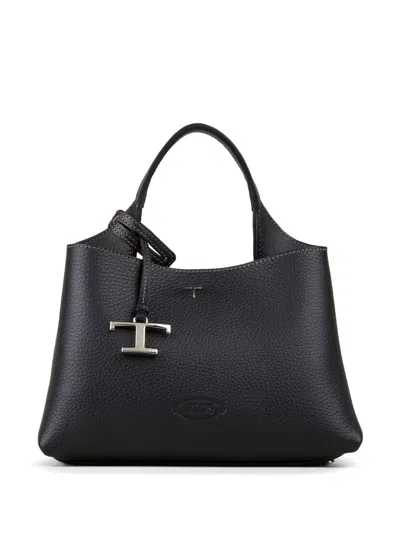 Tod's Micro Leather Bag In Black