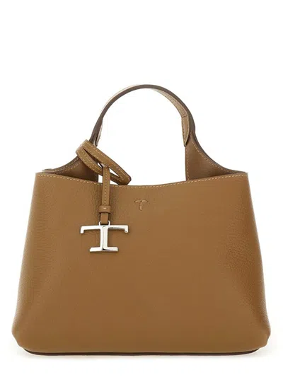 Tod's Micro Leather Bag In Brown
