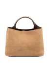 Tod's Micro Leather Tote Bag In Brown