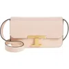 Tod's Micro T-timeless Leather Shoulder Bag In Rosa Kiss