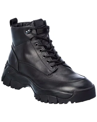 Tod's Mid Mountain Leather Boots In Black