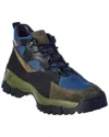 Tod's Mid Mountain Mesh & Suede Boot In Green