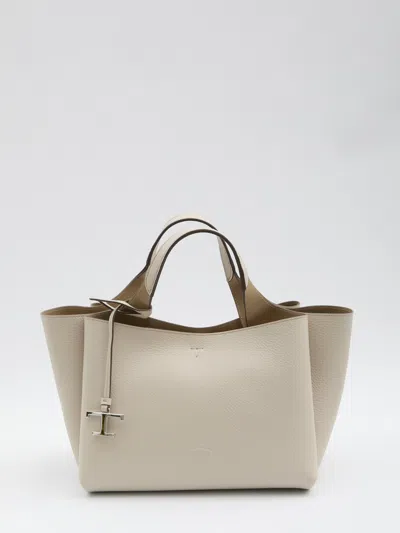 Tod's Mini Leather Bag In Neutral