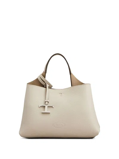 Tod's Mini Leather Bag In Neutral
