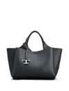 Tod's Mini Leather Shopping Bag With Grained Texture
