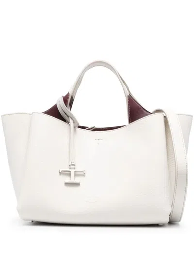 Tod's Mini Leather Bags In White